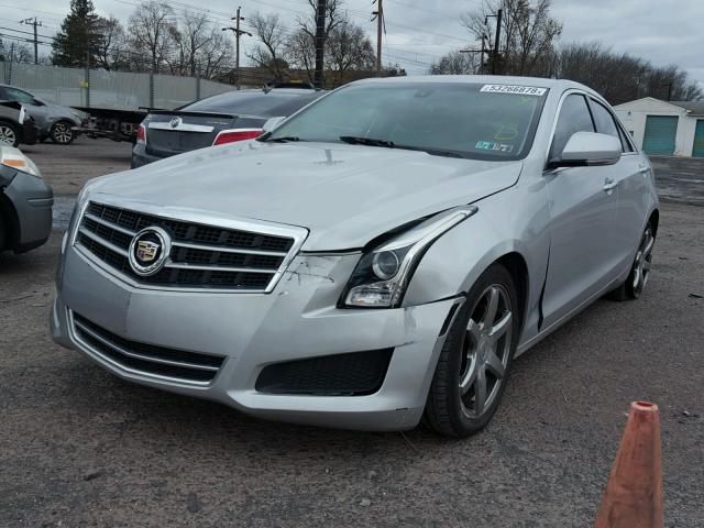 1G6AB5RX7D0157979 - 2013 CADILLAC ATS LUXURY SILVER photo 2