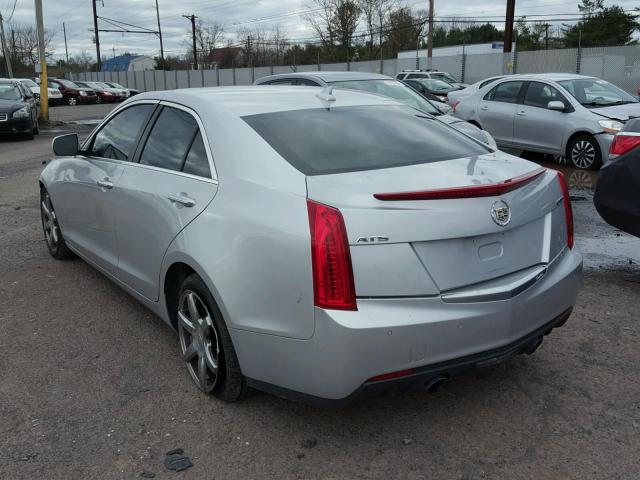 1G6AB5RX7D0157979 - 2013 CADILLAC ATS LUXURY SILVER photo 3