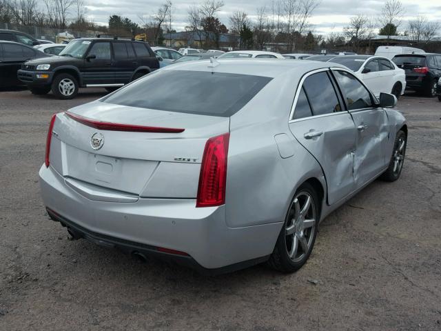 1G6AB5RX7D0157979 - 2013 CADILLAC ATS LUXURY SILVER photo 4