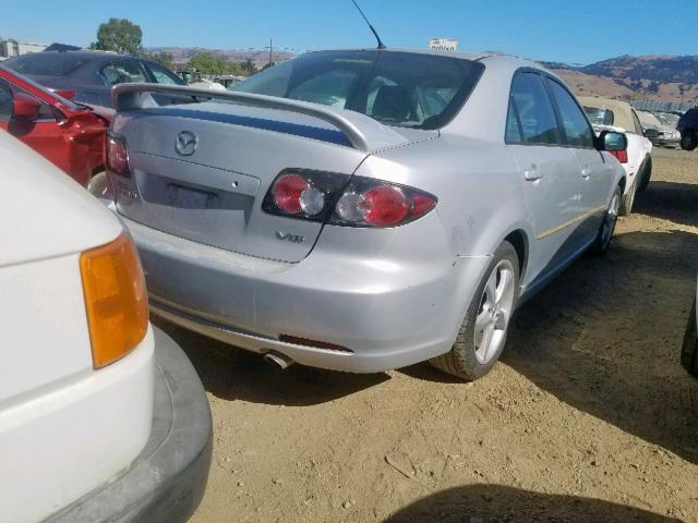 1YVHP80DX75M12370 - 2007 MAZDA 6 S SILVER photo 4