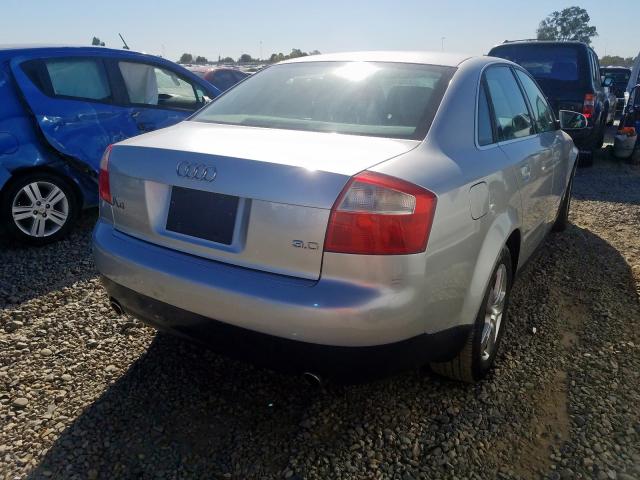 WAUJT68E53A294649 - 2003 AUDI A4 3.0 SILVER photo 4