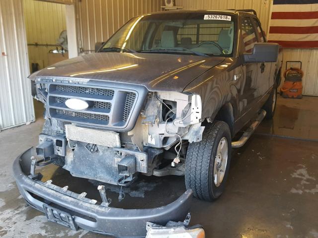 1FTPX14V67FA61835 - 2007 FORD F150 GRAY photo 2