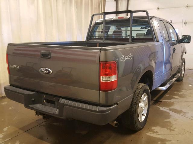 1FTPX14V67FA61835 - 2007 FORD F150 GRAY photo 4