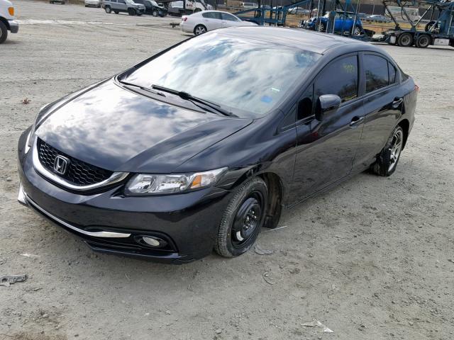 19XFB2F91EE011853 - 2014 HONDA CIVIC EXL BLACK photo 2