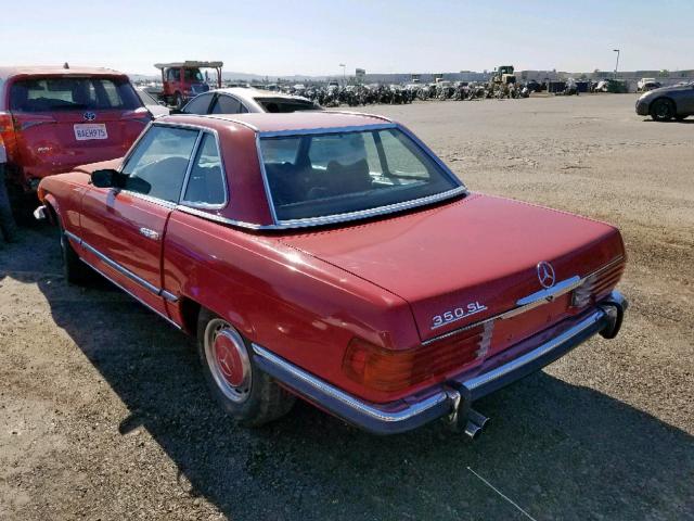 10704412002885 - 1972 MERCEDES-BENZ 350SL RED photo 3