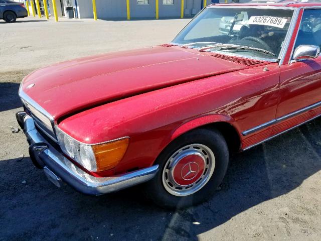 10704412002885 - 1972 MERCEDES-BENZ 350SL RED photo 9