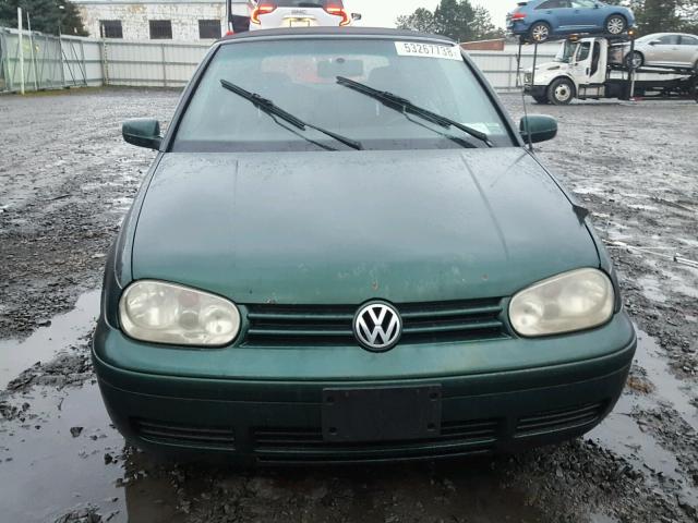 3VWDC21V1YM801234 - 2000 VOLKSWAGEN CABRIO GLS GREEN photo 9