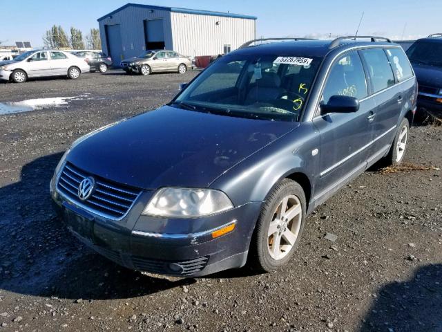 WVWYH63B74E117837 - 2004 VOLKSWAGEN PASSAT GLX GRAY photo 2