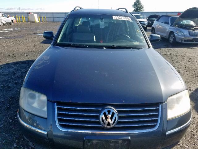 WVWYH63B74E117837 - 2004 VOLKSWAGEN PASSAT GLX GRAY photo 9