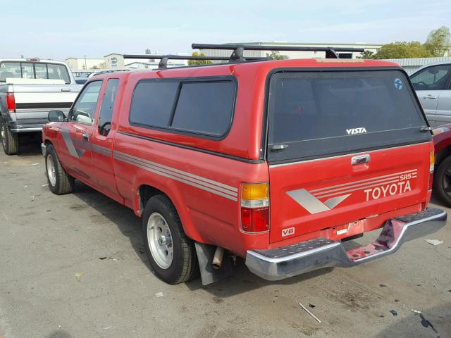 JT4VN93G0L5010071 - 1990 TOYOTA PICKUP 1/2 RED photo 3