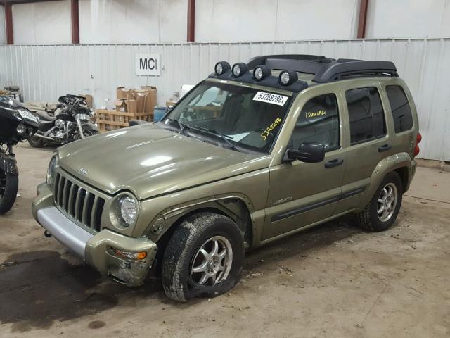 1J4GL38K24W125575 - 2004 JEEP LIBERTY RE GREEN photo 2