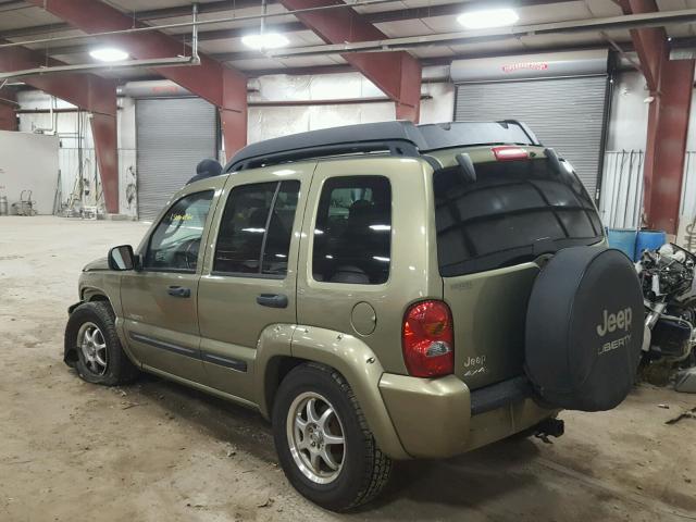 1J4GL38K24W125575 - 2004 JEEP LIBERTY RE GREEN photo 3