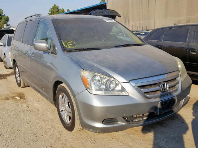 5FNRL38725B037612 - 2005 HONDA ODYSSEY EX SILVER photo 1