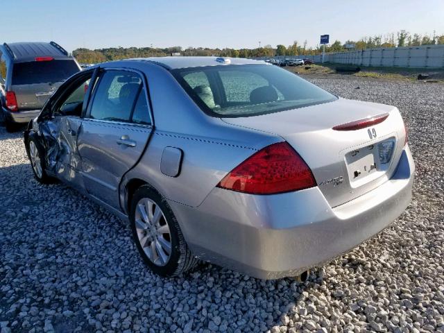 1HGCM66596A072245 - 2006 HONDA ACCORD EX SILVER photo 3