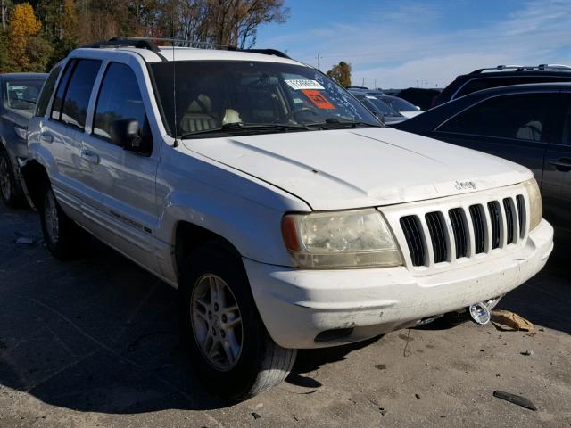 1J4G258S4YC358587 - 2000 JEEP GRAND CHER WHITE photo 1