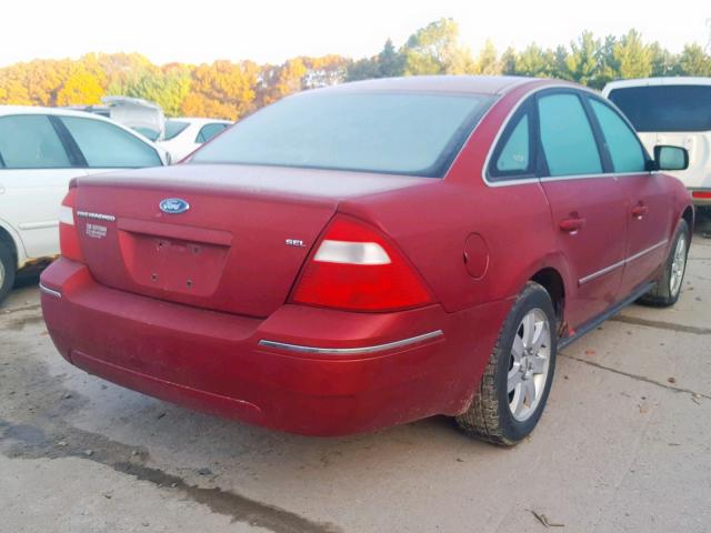 1FAFP24165G188760 - 2005 FORD FIVE HUNDR RED photo 4