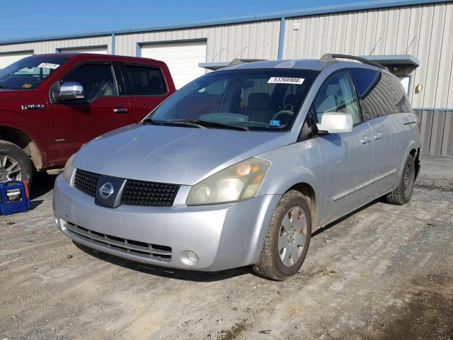 5N1BV28U65N124681 - 2005 NISSAN QUEST S SILVER photo 2