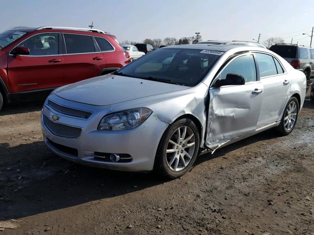 1G1ZE5EBXA4150426 - 2010 CHEVROLET MALIBU LTZ SILVER photo 2