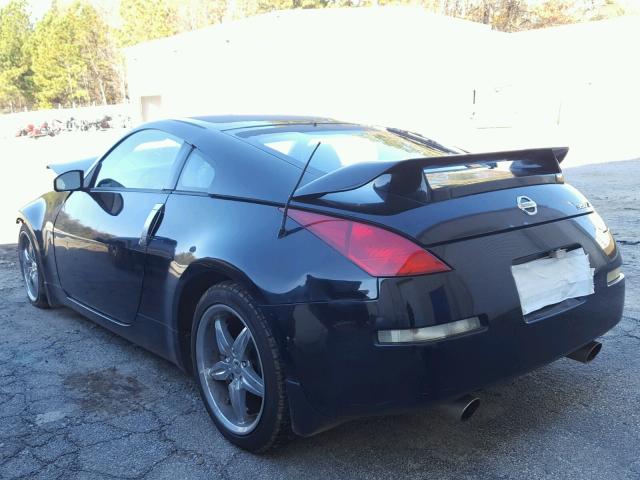 JN1AZ34D33T103766 - 2003 NISSAN 350Z COUPE BLACK photo 3