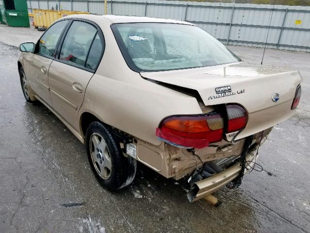 1G1NE52J52M565066 - 2002 CHEVROLET MALIBU LS TAN photo 3