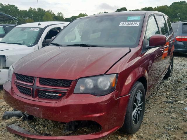 2C4RDGEG8JR296080 - 2018 DODGE GRAND CARA RED photo 2