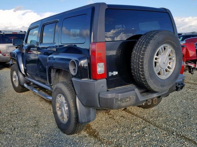 5GTDN136168313098 - 2006 HUMMER H3 BLACK photo 3