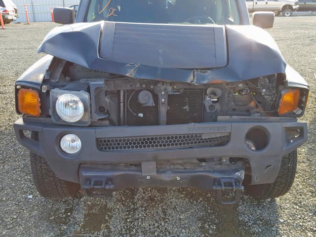 5GTDN136168313098 - 2006 HUMMER H3 BLACK photo 7