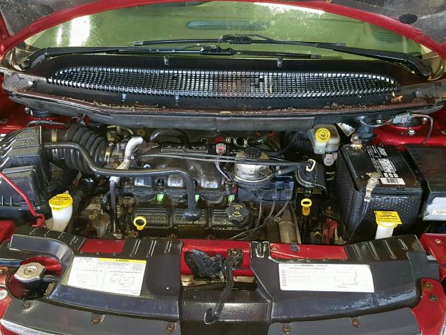 2C4GP44RX5R488784 - 2005 CHRYSLER TOWN & COU BURGUNDY photo 7