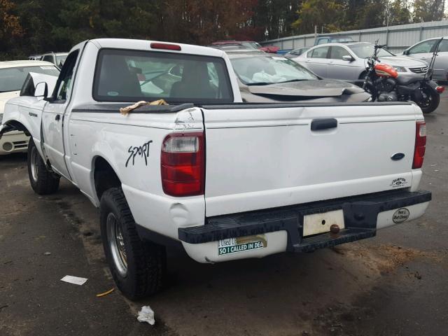 1FTYR10D14PB10991 - 2004 FORD RANGER WHITE photo 3