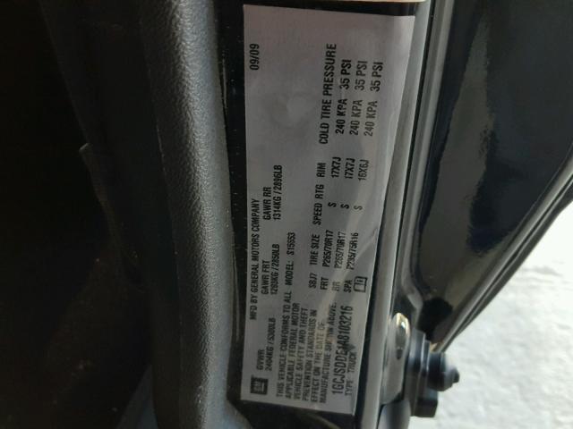 1GCJSDDE1A8103216 - 2010 CHEVROLET COLORADO L BLACK photo 10