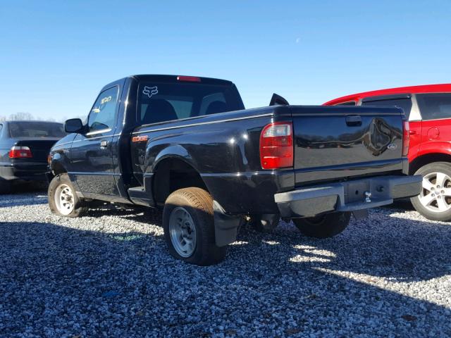 1FTYR10U83PB55442 - 2003 FORD RANGER BLACK photo 3