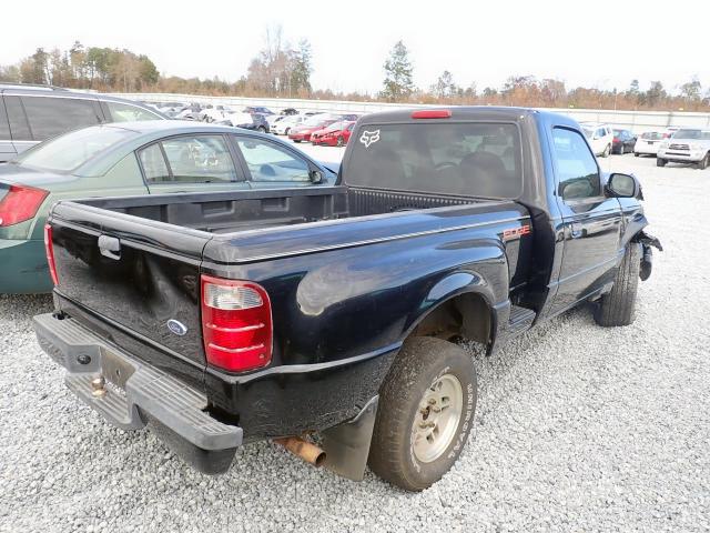 1FTYR10U83PB55442 - 2003 FORD RANGER BLACK photo 4