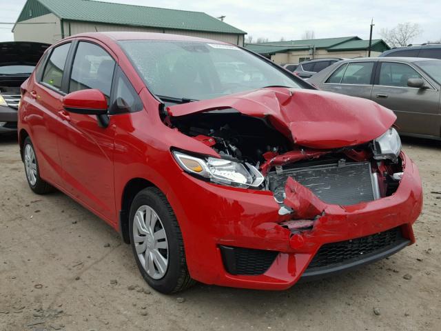 JHMGK5H52GX007151 - 2016 HONDA FIT LX RED photo 1