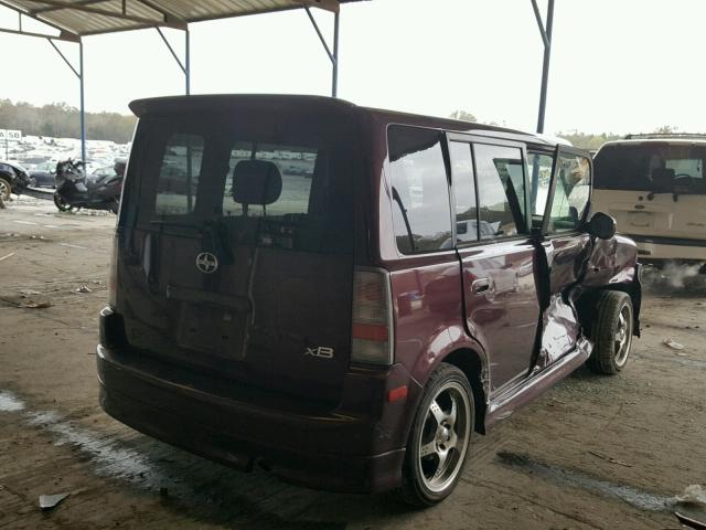 JTLKT334050186277 - 2005 TOYOTA SCION XB Bənövşəyi foto 4
