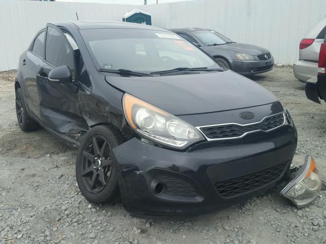 KNADN5A39C6094127 - 2012 KIA RIO EX BLACK photo 1