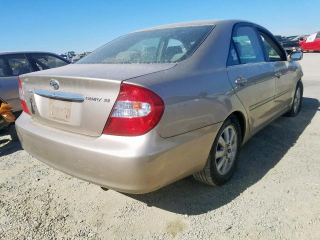 JTDBE30KX30227150 - 2003 TOYOTA CAMRY LE GOLD photo 4