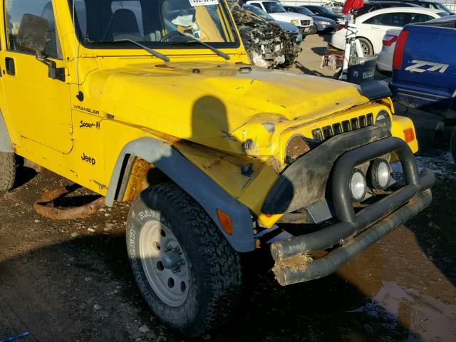 1J4FA49S02P735911 - 2002 JEEP WRANGLER / YELLOW photo 9