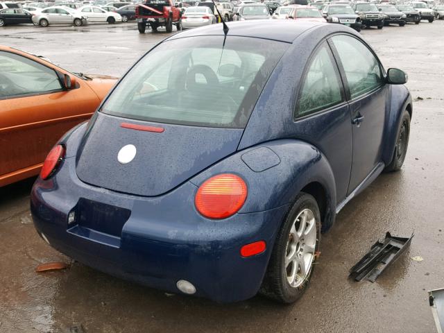 3VWCK21C23M440330 - 2003 VOLKSWAGEN NEW BEETLE BLUE photo 4