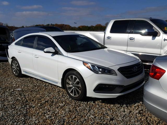 5NPE34AF8FH192965 - 2015 HYUNDAI SONATA SPO WHITE photo 1