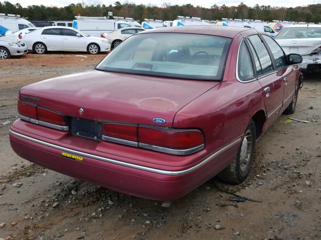 2FALP74W5SX109919 - 1995 FORD CROWN VICT RED photo 4