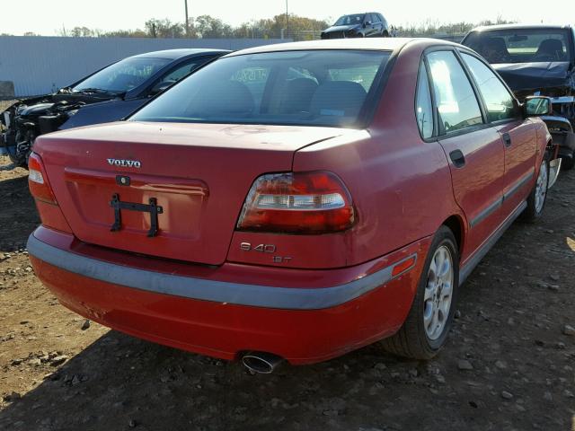 YV1VS29591F704412 - 2001 VOLVO S40 1.9T RED photo 4