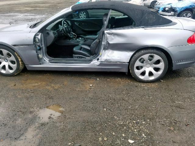 WBAEK73455B328935 - 2005 BMW 645 CI AUT GRAY photo 9