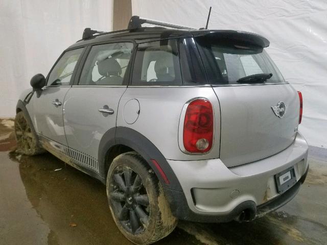 WMWZC5C56CWL56731 - 2012 MINI COOPER S C GRAY photo 3