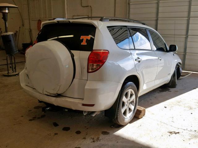 JTMZK31V985019612 - 2008 TOYOTA RAV4 LIMIT WHITE photo 4