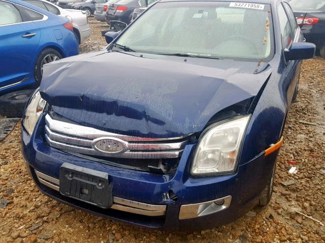 3FAHP08Z17R178002 - 2007 FORD FUSION SEL BLUE photo 9