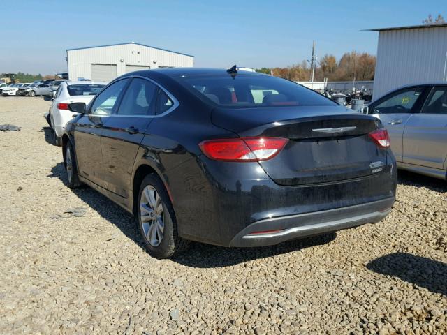 1C3CCCAB7FN503949 - 2015 CHRYSLER 200 LIMITE BLACK photo 3