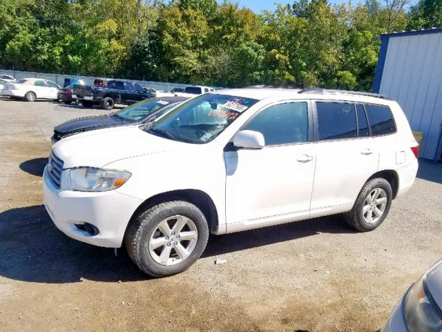 JTEDS41A882029672 - 2008 TOYOTA HIGHLANDER WHITE photo 9