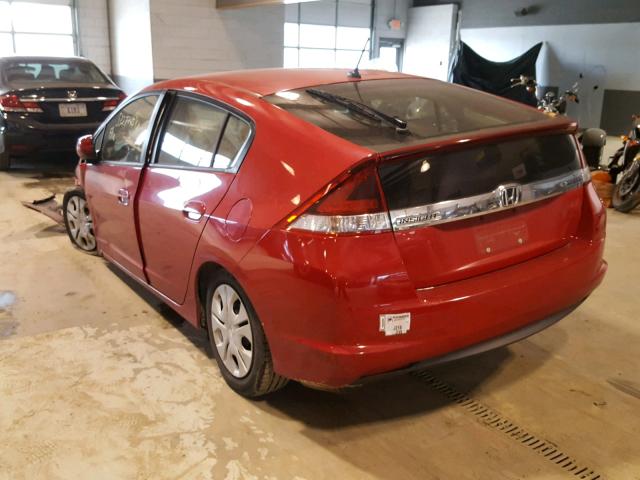 JHMZE2H36CS004306 - 2012 HONDA INSIGHT RED photo 3