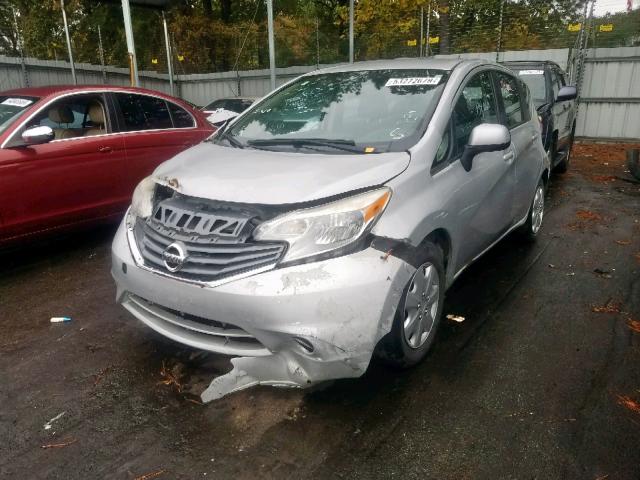 3N1CE2CP8EL417463 - 2014 NISSAN VERSA NOTE SILVER photo 2