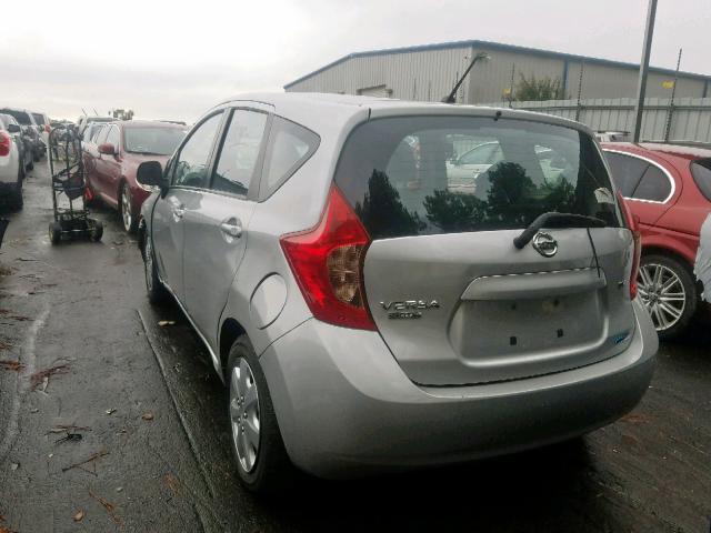 3N1CE2CP8EL417463 - 2014 NISSAN VERSA NOTE SILVER photo 3